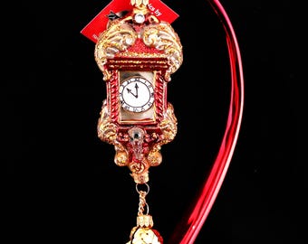 Cuckoo Clock Handcrafted Glass Ornament