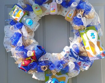 diaper wreaths for boy