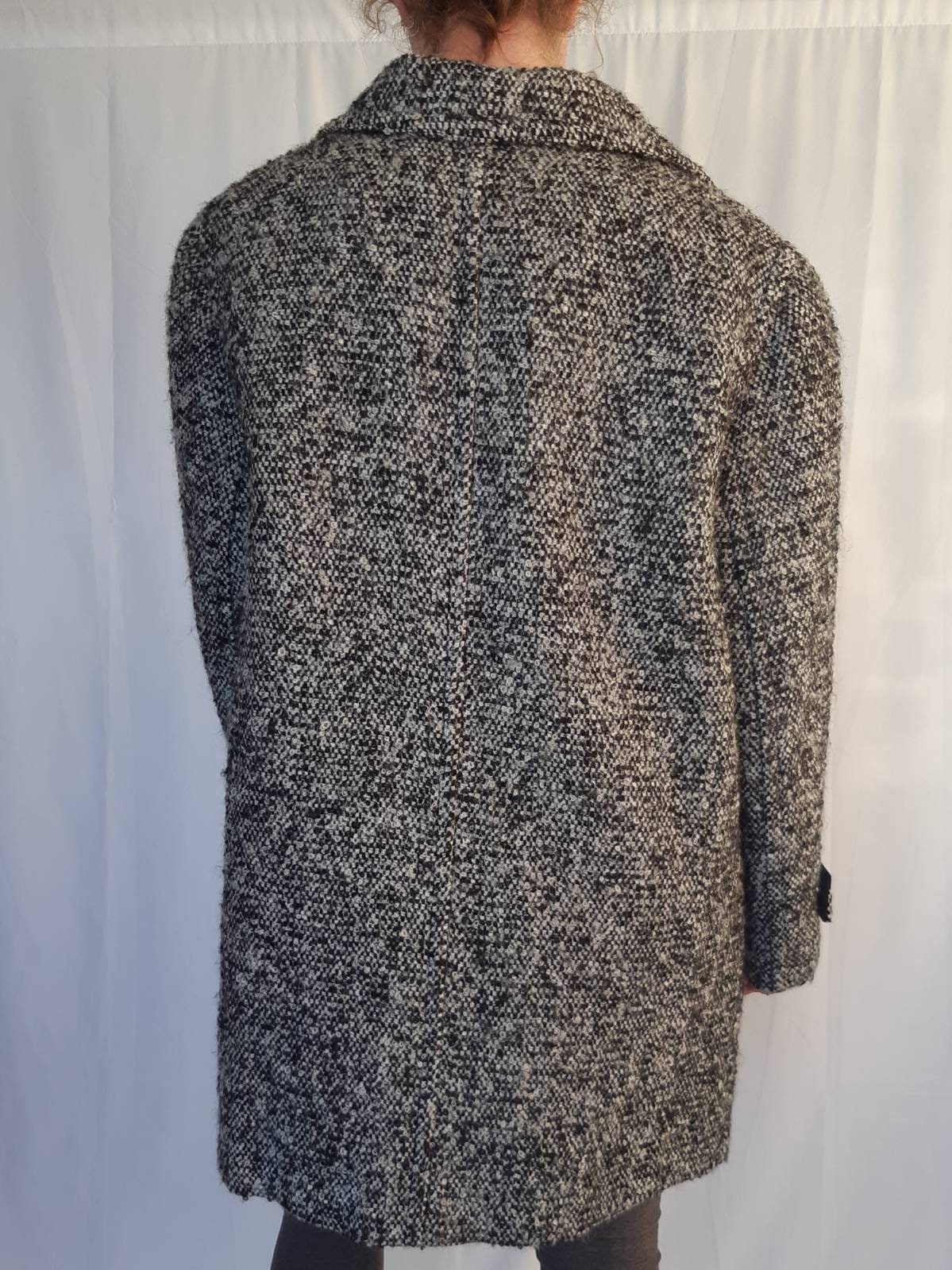 Tweed Wool Winter Coat Vintage Retro 1980's | Etsy