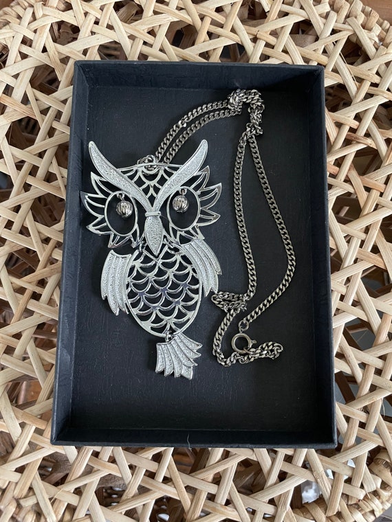 Vintage Fun Retro Owl Necklace