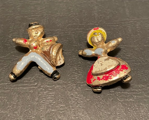 Vintage 1940s Children Jack and Jill Scatter Pins - image 1