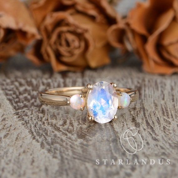 Custom moonstone rings deals