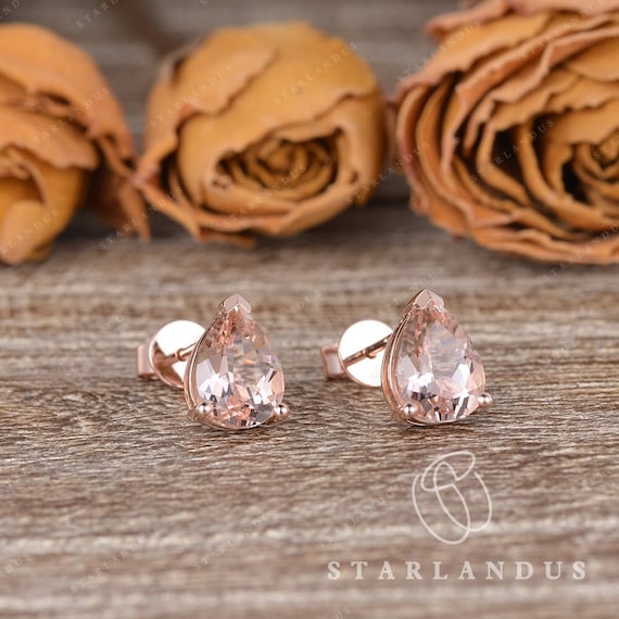 Morganite sale stud earrings