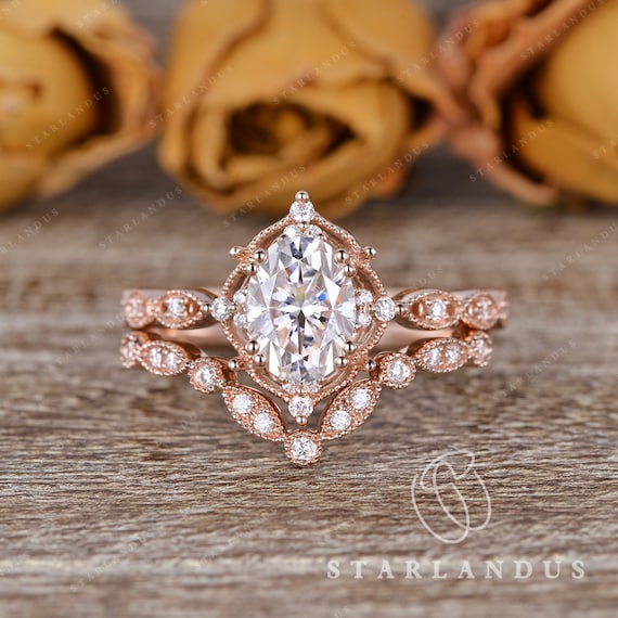 Art Deco Rose Gold Vintage Floral Filigree Dome Wedding Ring — Antique  Jewelry Mall