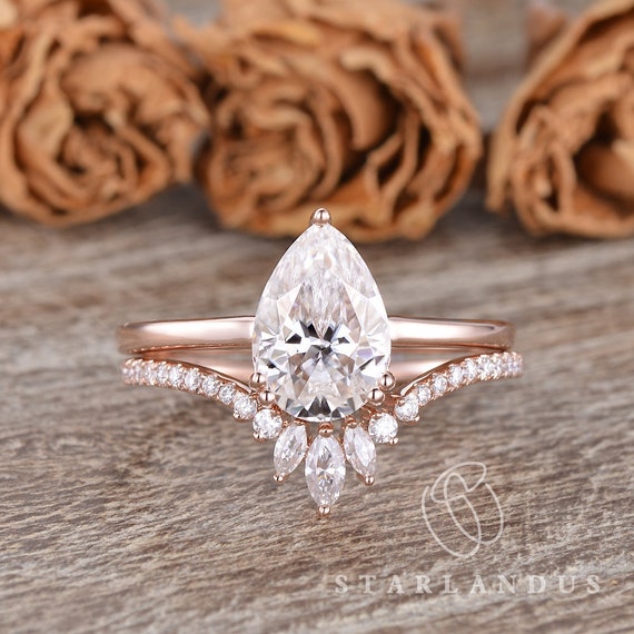 2ct Moissanite ring vintage oval moissanite engagement ring rose gold –  Ohjewel