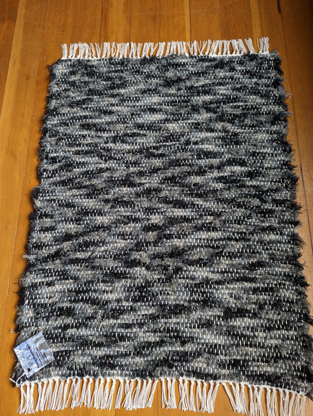Gray Wool Rag Rug Wool Rag Rug - Etsy