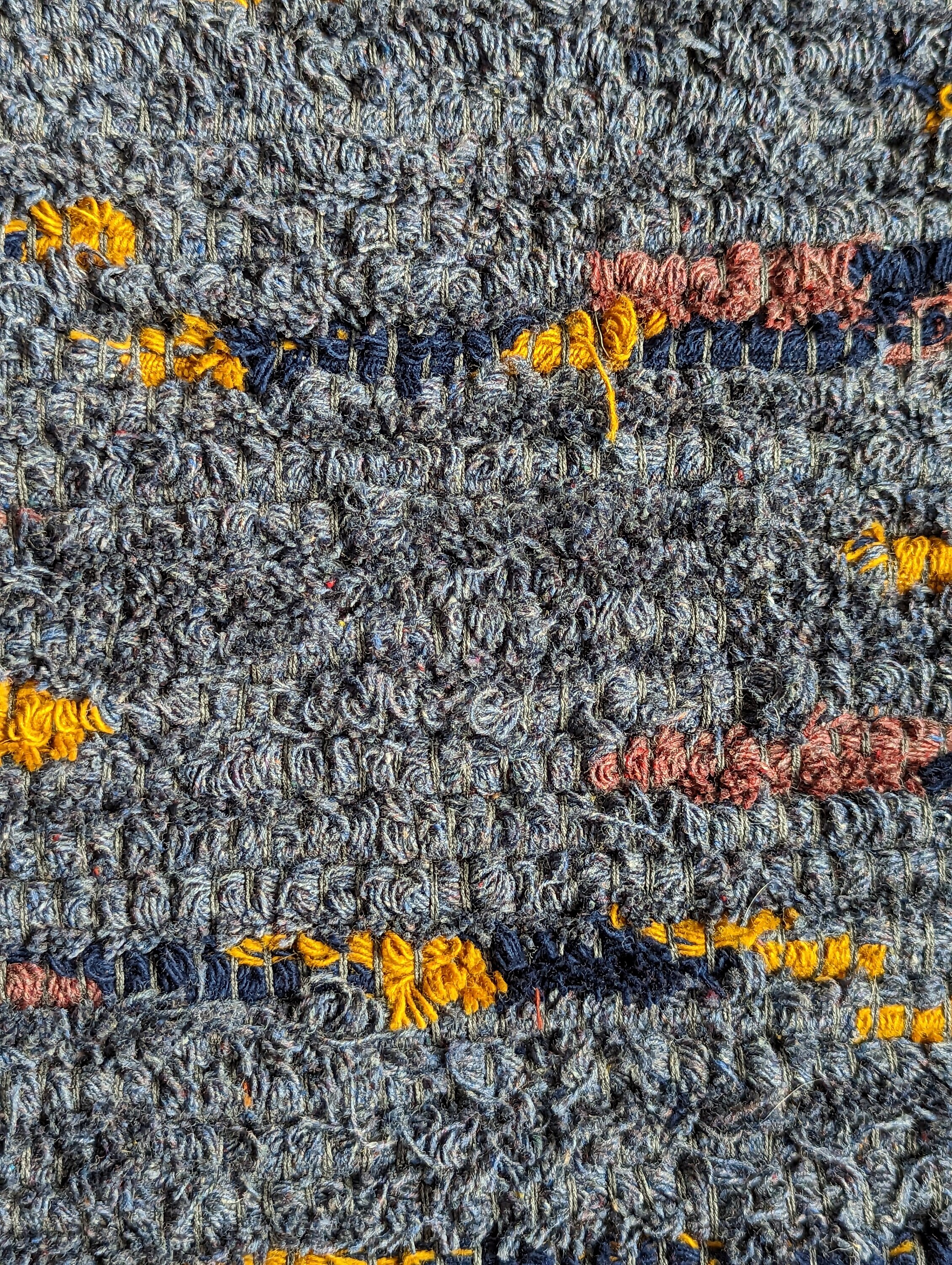 Gray Wool Rag Rug Wool Rag Rug - Etsy