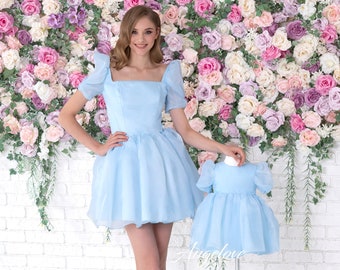 Mommy and Me Dress Matching outfits -Blue dresses