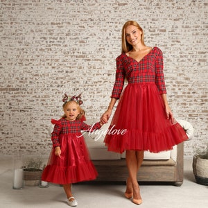 Mother daughter dresses christmas best sale