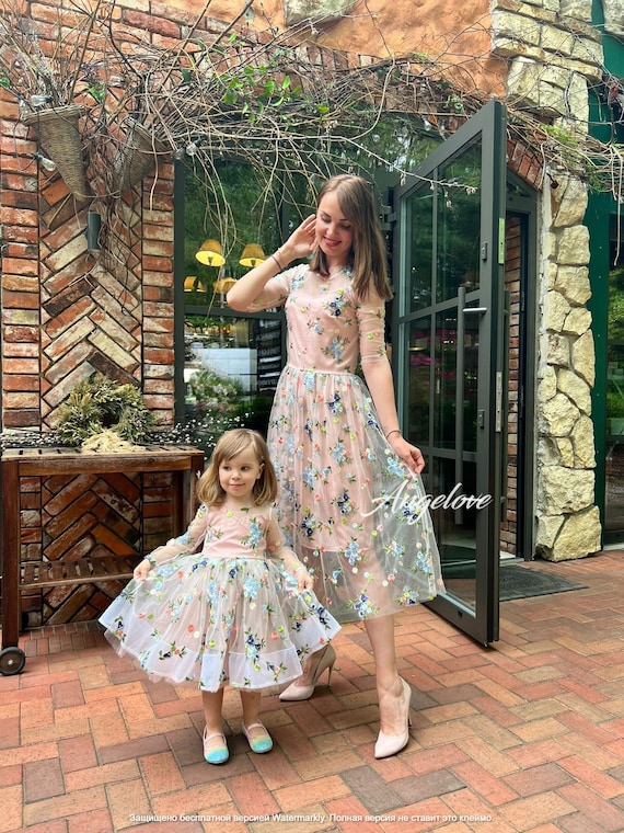 Matching lace dress Mother daughter - Mommy and Me dress - Easter outfit