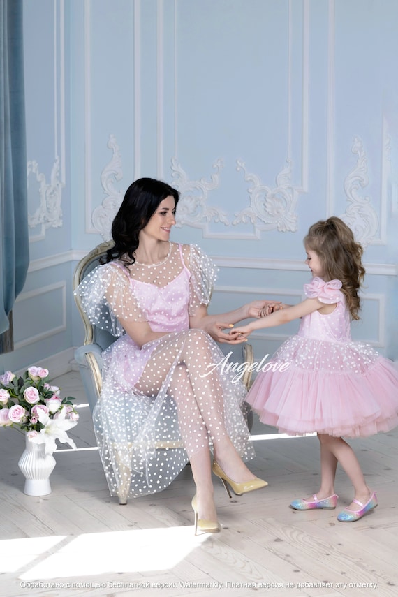 Matching Mother and Daughter - Pastel Colors Pink Flofal Chamomile Easter Outfit - Etsy Matching Mother and Daughter - Pastel Colors Pink Flofal Chamomile Easter Outfit - Etsy