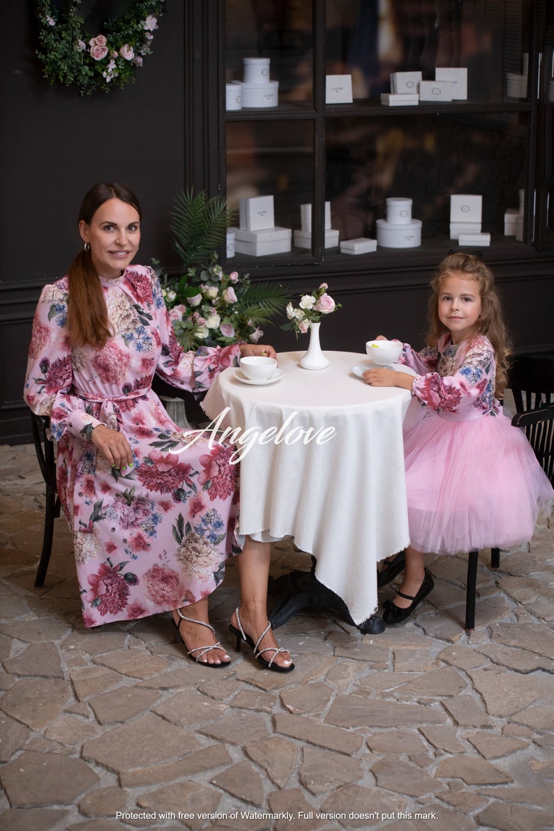 Matching Mommy and Me Outfits Mother Daughter Dress Blush - Etsy