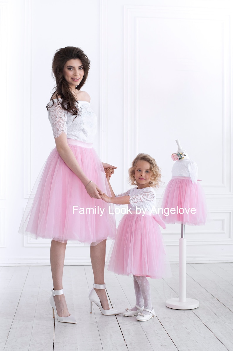 Mommy and Me Outfits Dress Matching Lace Mother and Daughter - Etsy
