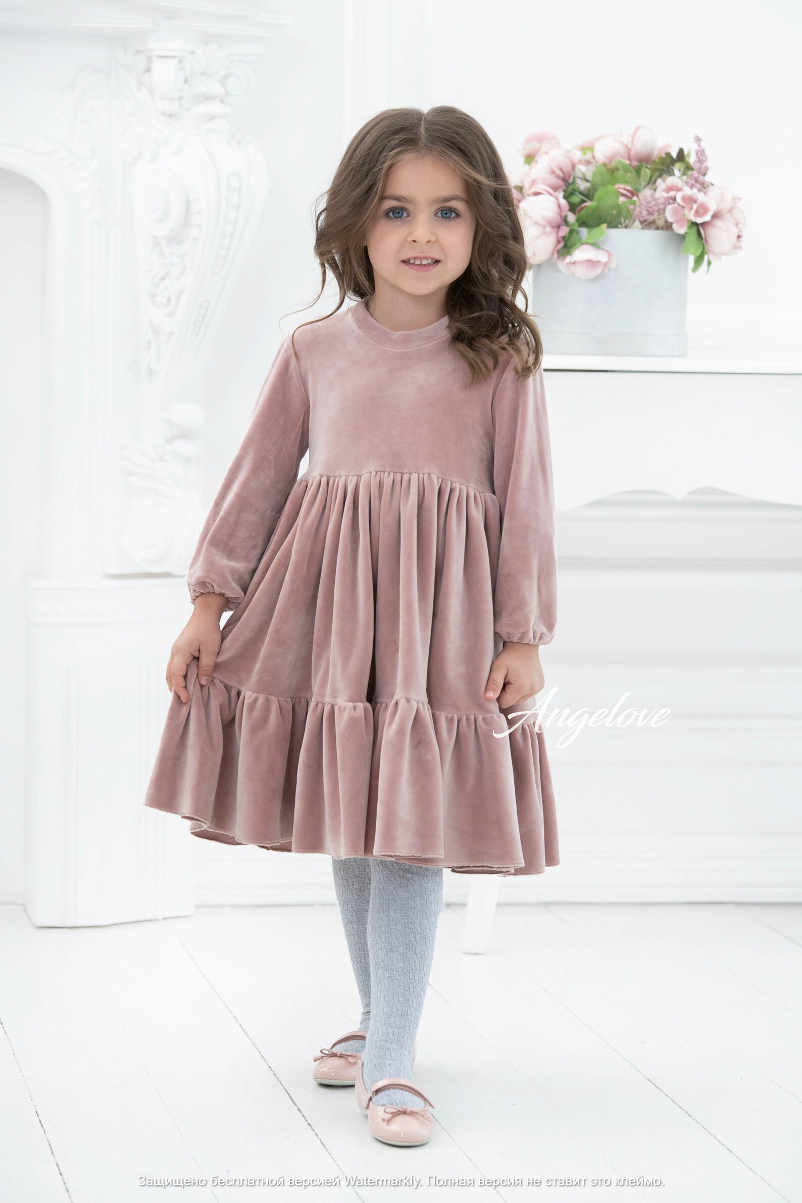 Crushed Velvet Swing Dress Winter Toddler Dress Dress Baby Etsy