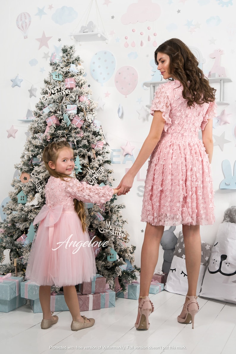 mom and daughter matching outfits for birthday