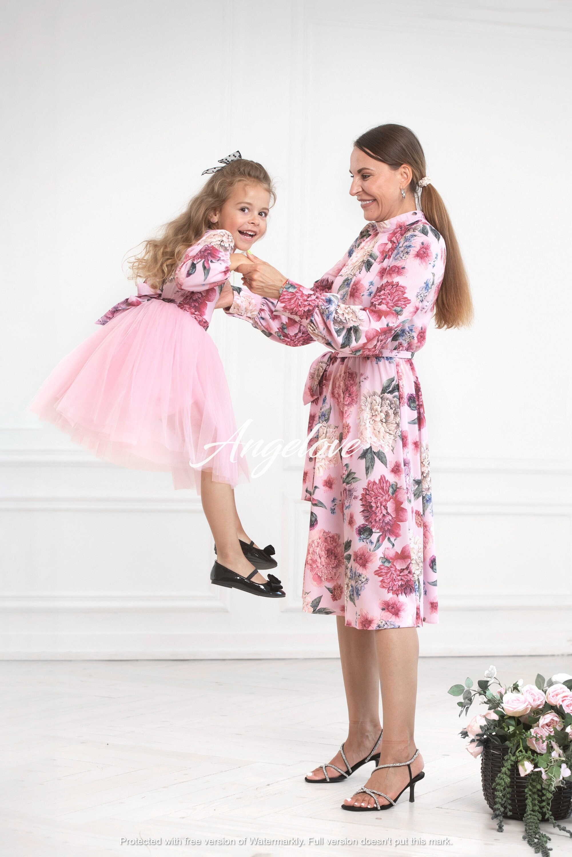 mom and daughter dress set