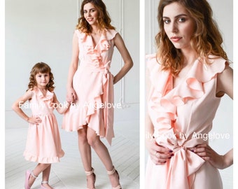 Mommy and Me Dress Mother and Daughter Birthday Pink Babygirl