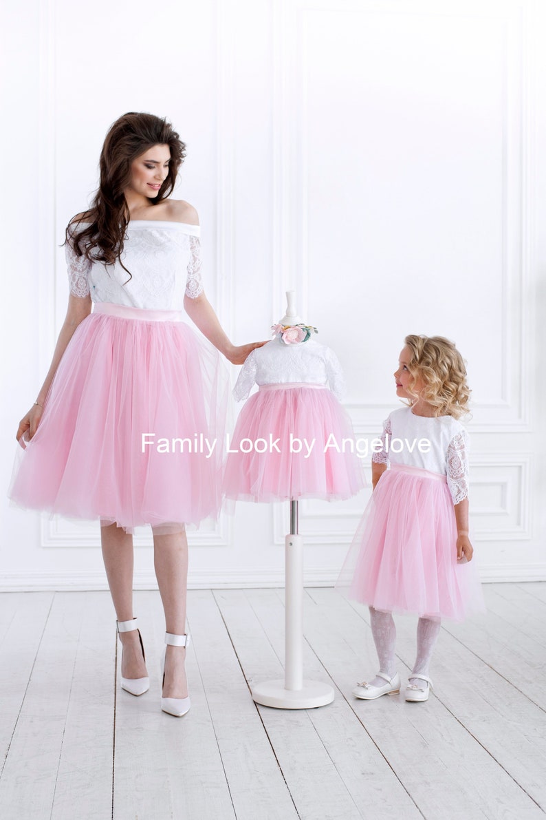 Mommy and Me Outfits Dress Matching Lace Mother and Daughter - Etsy