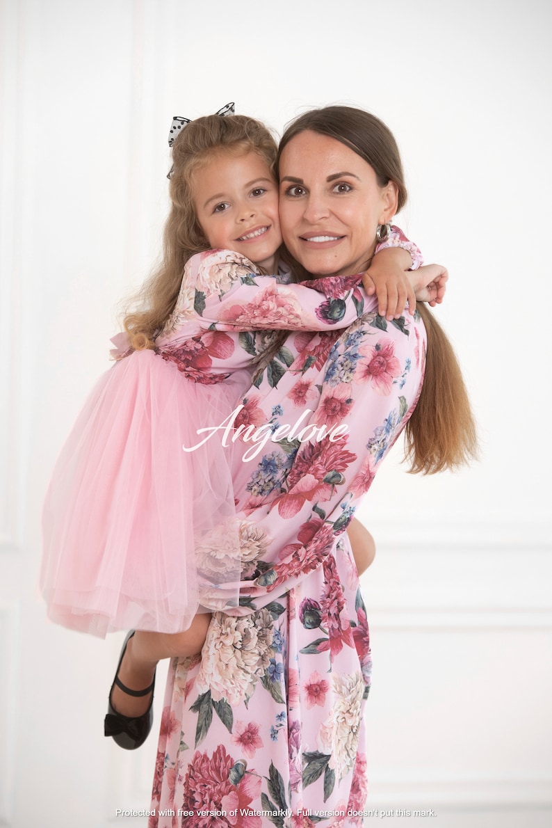 Matching Mommy and Me Outfits Mother Daughter Dress Blush - Etsy
