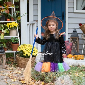 Witch Costume for Girls - Halloween Witch Costume - Witch Tutu Dress