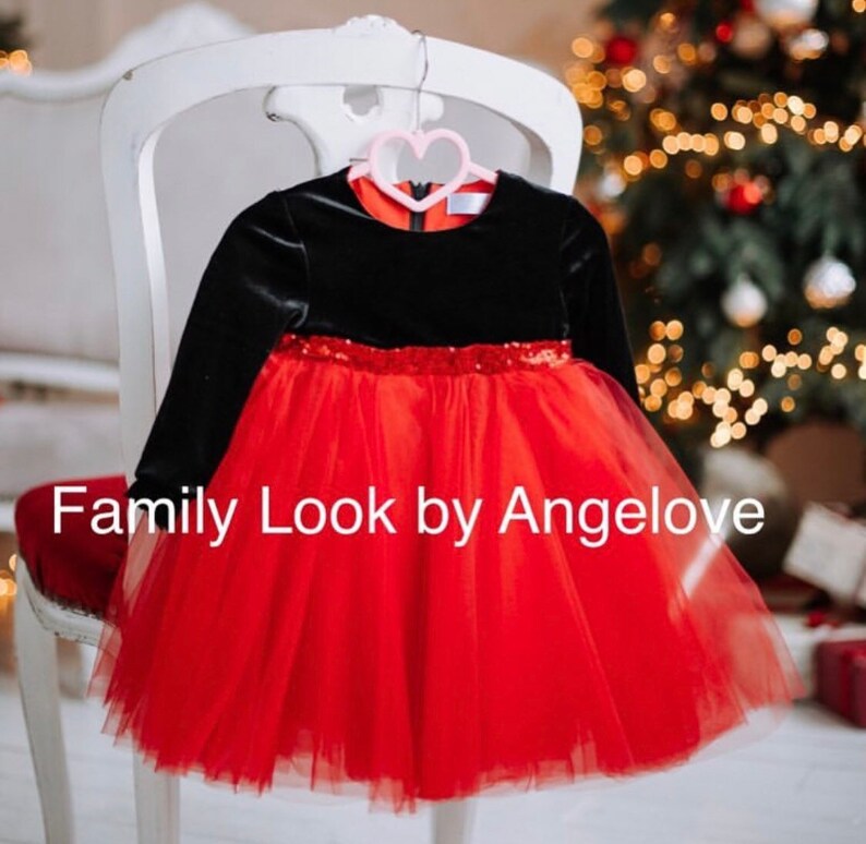 Mother and Daughter Matching Dresses for Christmas Party Etsy