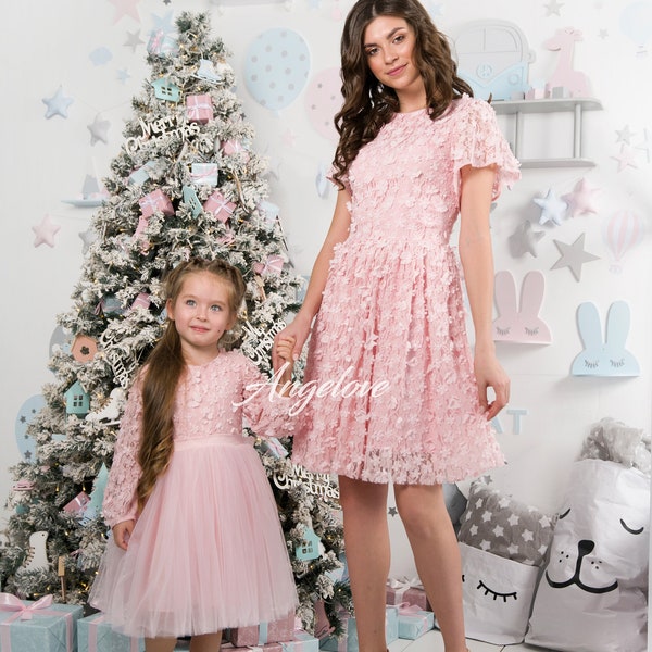 Mother and Daughter Matching Outfits - Birthday Dresses Girl  Lace  - Wedding Guest Dress