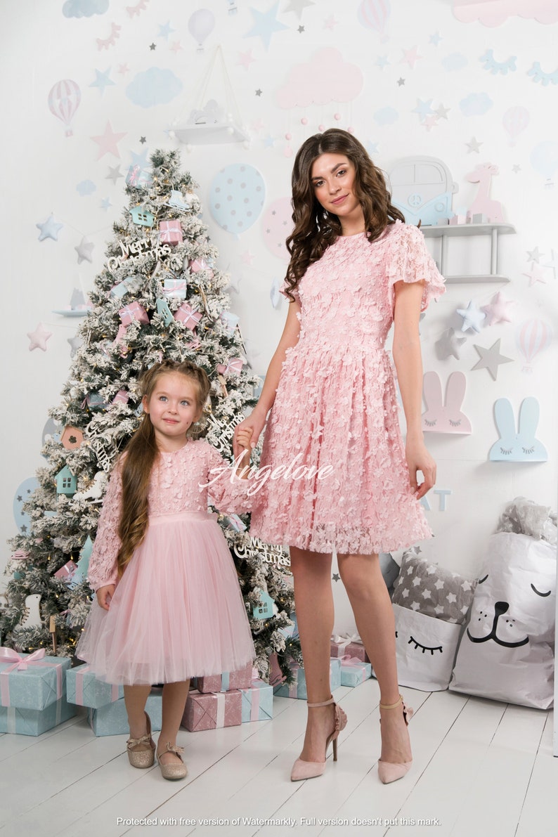 mom and daughter matching outfits for birthday