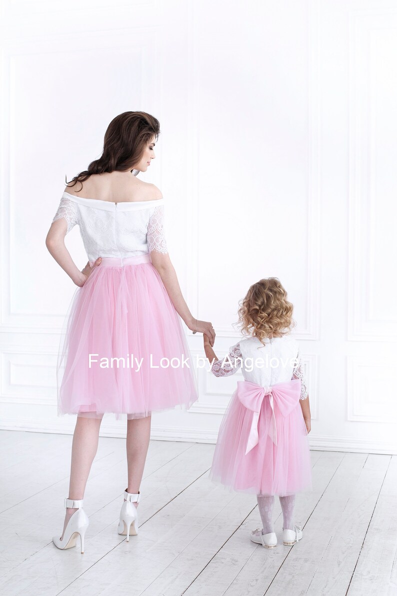Mommy and Me Outfits Dress Matching Lace Mother and Daughter - Etsy