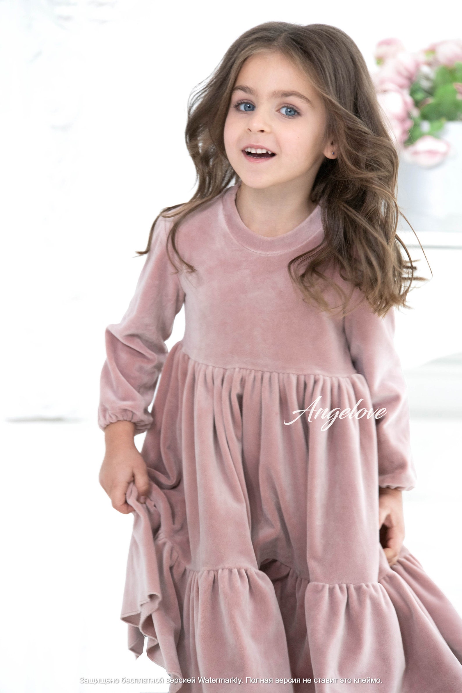 Crushed Velvet Swing Dress Winter Toddler Dress Dress Baby Etsy