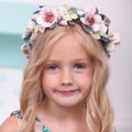 Ukrainian Flower Crown  Girl  Headband for Babygirl Wedding  Handmade Jewelry Felt Hair Accessories