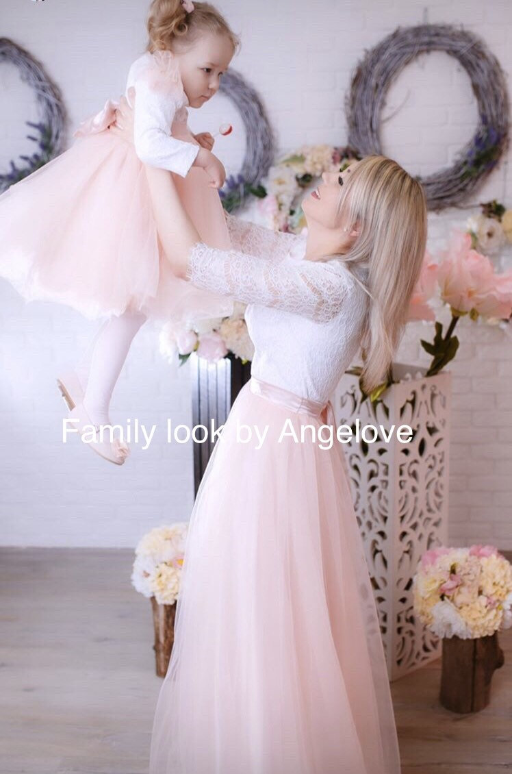 Matching Mother Daughter Dress/ Mommy and me Lace Maxi/ | Etsy