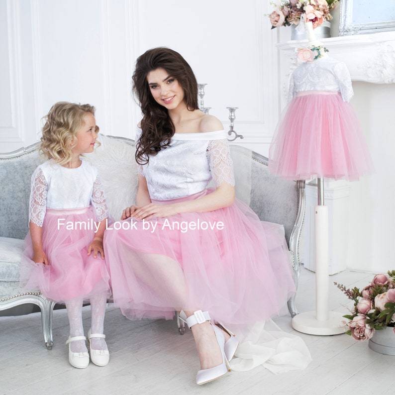 Mommy and Me Outfits Dress Matching Lace Mother and Daughter - Etsy