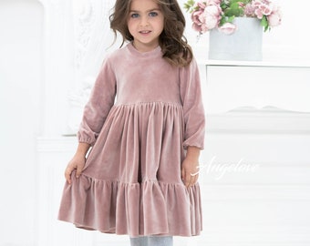 velvet baby dress