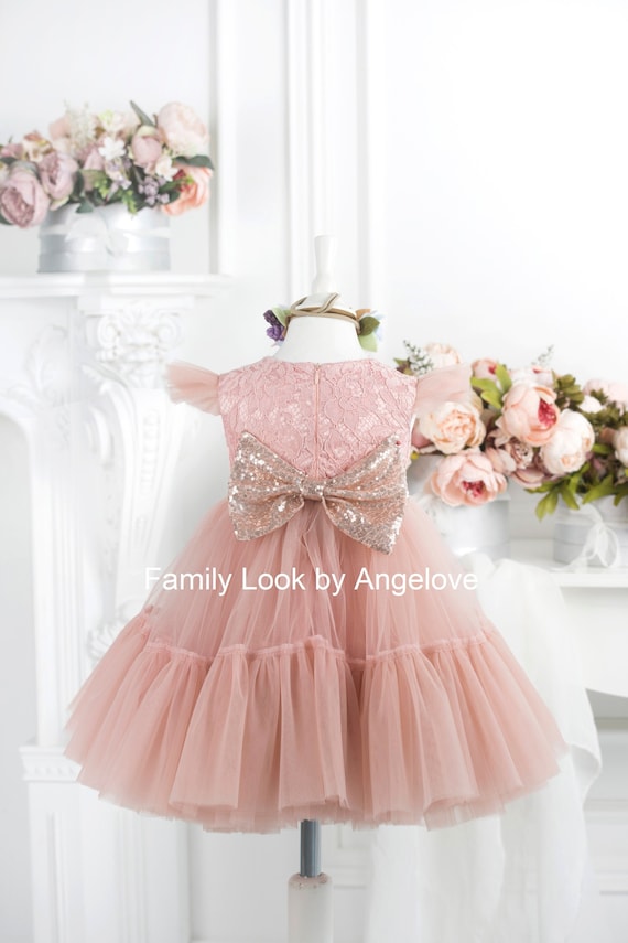 Baby Girl Birthday Dress - Lace Nude - Etsy Baby Girl Birthday Dress - Lace Nude - Etsy