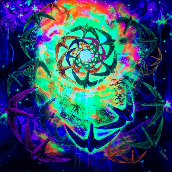 Psychedelic Trance Festival Banner Freedom Wave Etsy Psychedelic Trance Festival Banner Freedom Wave Etsy