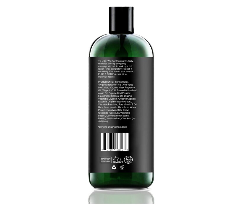 Rugged Musk Shampoo All Natural Organic Ph Balanced Adds Etsy