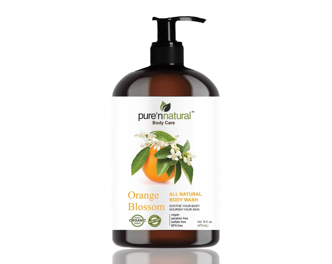Orange Blossom Body Wash All Natural Organic Ph Balanced Etsy