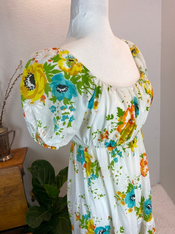 1970’s Vibrant Floral Maxi - image 7