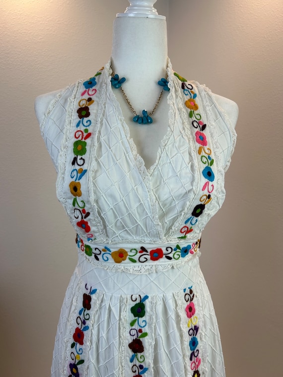 1960s Mexican Wedding dress / Vintage Mexican Wed… - image 9