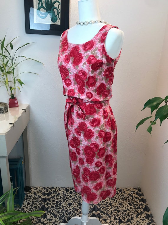 1950s Rose Dress