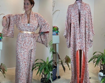 Vintage 1940s Kimono Robe / 40s kimono / 40s robe