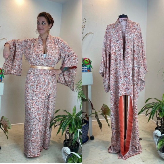 Vintage 1940s Kimono Robe / 40s kimono / 40s robe