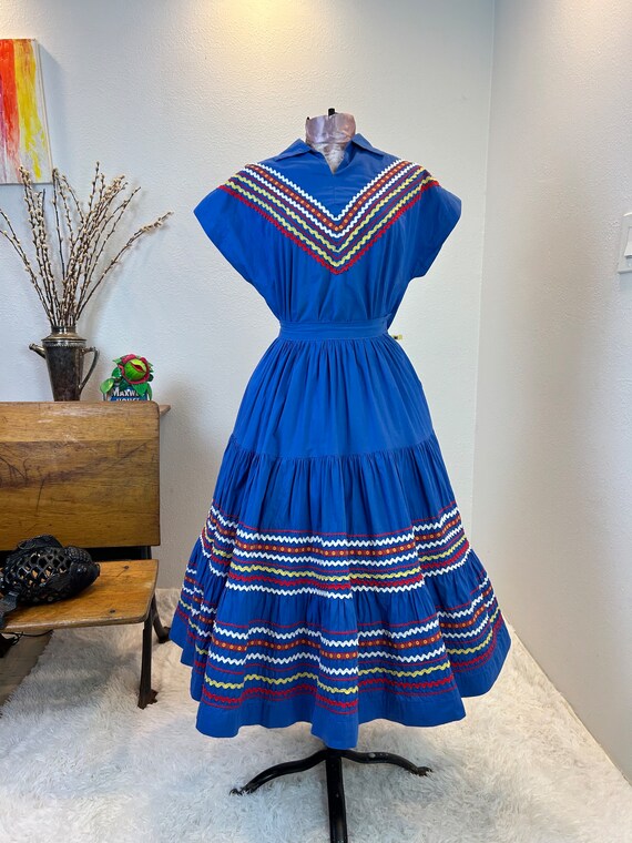 1950s Patio dress / 50s Dress / 1950s square danc… - image 4