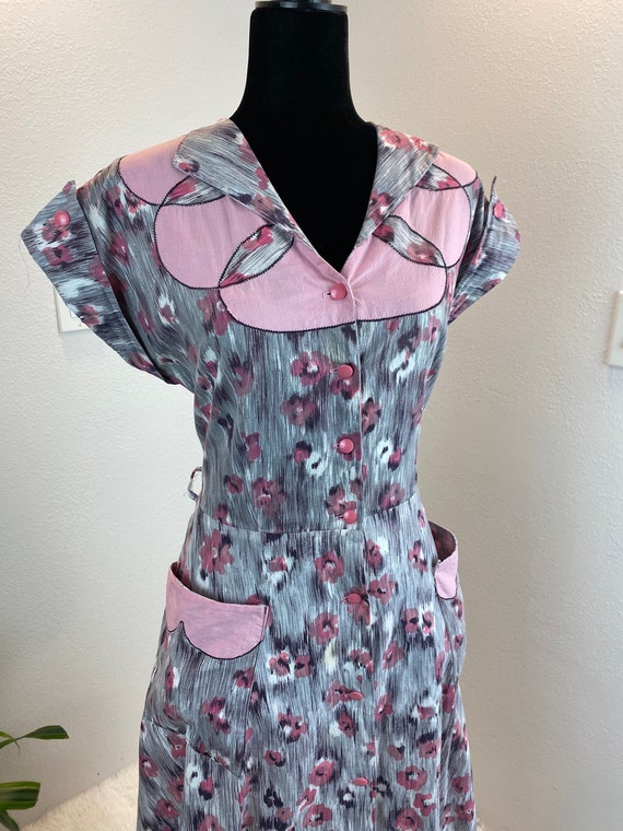 1940s dress / 40s dress / 1940s volup dress - image 8