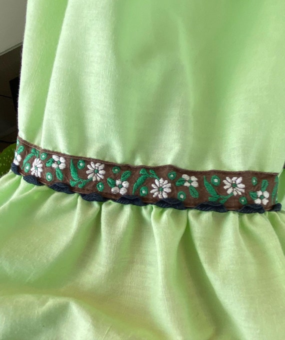 Vintage 1960’s Lime Sorbet Square Dance Dress - image 7