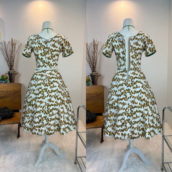 1950s dress / 50s dress / 1950s floral dress / 19… - image 6