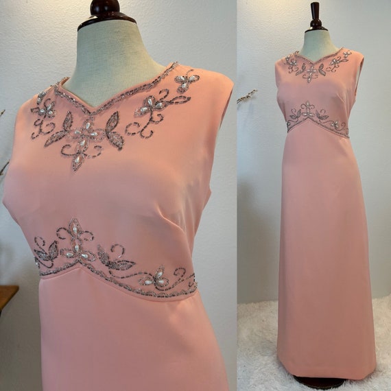 1970s gown / 1960s gown / 1970s Maxi / 1960s dress