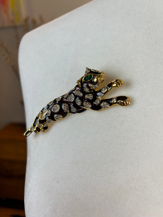 1950s brooch / 1950s Chettah brooch / 50s brooch … - image 4