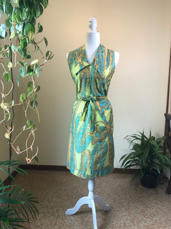 1960s Alfred Shaheen Dress