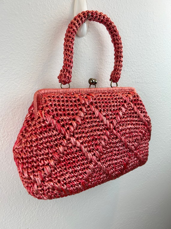 1960’s Raffia Purse / 60s Raffia Purse / 1960s pu… - image 4